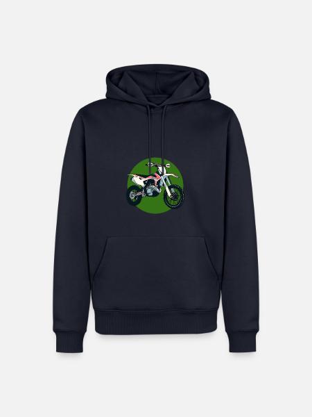 Dirtbike Motorsport - Männer Premium Bio Hoodie - Navy