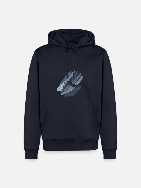 Skydiving Flugsport Adrenalin - Männer Premium Bio Hoodie - Navy