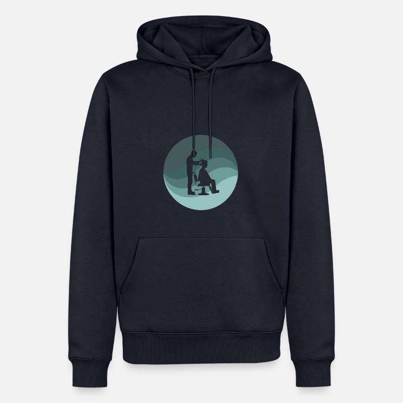 Coiffeur Coiffeur Coiffeur - Sweat à capuche Premium bio Homme - bleu marine