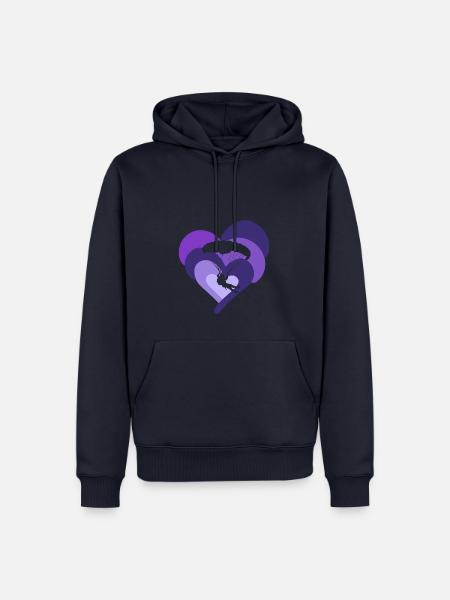 Paragliding - Männer Premium Bio Hoodie - Navy