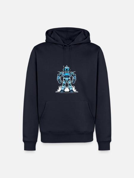 Cyber-Roboter – High-Tech Power - Männer Premium Bio Hoodie - Navy