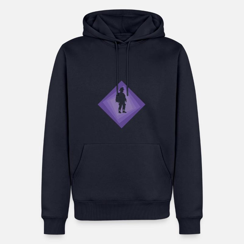 Appel d’urgence des pompiers - Sweat à capuche Premium bio Homme - bleu marine
