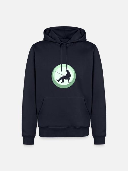 Fischen Angeln Angler - Männer Premium Bio Hoodie - Navy