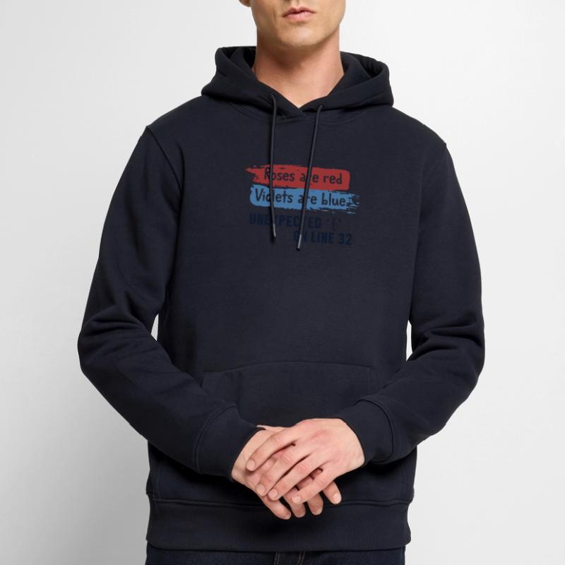Unexpected { on Line 32 Developer Coder Programmer Sweat à capuche Premium bio Homme