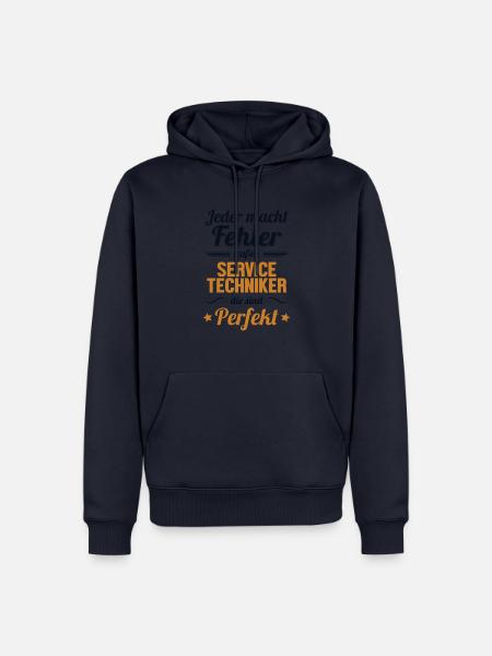 Servicetechniker sind Perfekt Techniker - Männer Premium Bio Hoodie - Navy