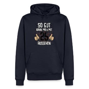 Baujahr 1996 lustig 25 Geburtstag Geschenkidee - Männer Premium Bio Hoodie - Navy - Vorne - Nico (187cm)