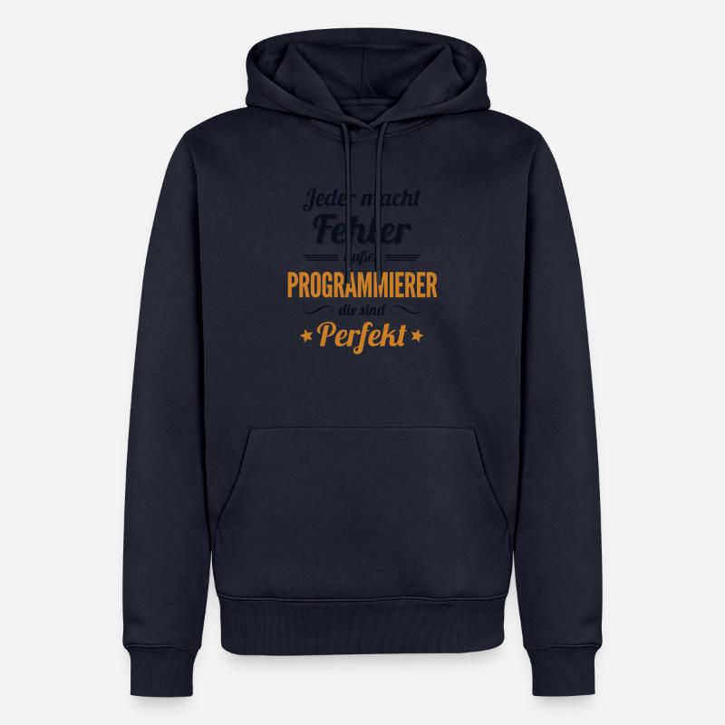 Programmierer sind Perfekt Developer Coder - Männer Premium Bio Hoodie - Navy