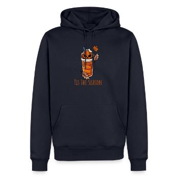 Halloween Kaffee Becher - Männer Premium Bio Hoodie - Navy - Vorne - Nico (187cm)