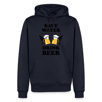47 Save Water Drink Beer funny humor - Männer Premium Bio Hoodie - Navy - Vorne - Nico (187cm)