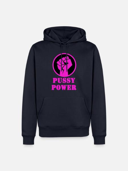 Pussy Power - Männer Premium Bio Hoodie - Navy