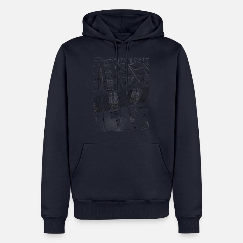 DJ Mixer Knobs - Männer Premium Bio Hoodie - Navy