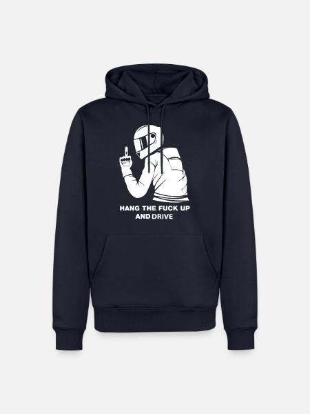 Motorradfahrer - Männer Premium Bio Hoodie - Navy
