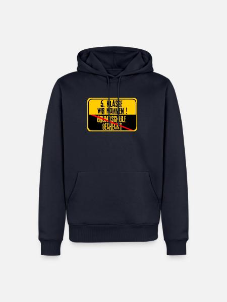 5. klasse wir kommen Grundschule Abschluss Schule - Männer Premium Bio Hoodie - Navy