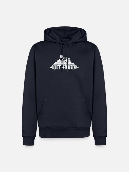 Offroad im used look - Männer Premium Bio Hoodie - Navy