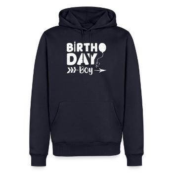 Birthday Boy - Birthday - Männer Premium Bio Hoodie - Navy - Vorne - Nico (187cm)