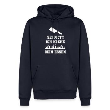 Koch Küche Hobbykoch Küchenmeister Kochen Geschenk - Männer Premium Bio Hoodie - Navy - Vorne - Nico (187cm)