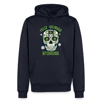 Xmas Feliz Navidad - Männer Premium Bio Hoodie - Navy - Vorne - Nico (187cm)