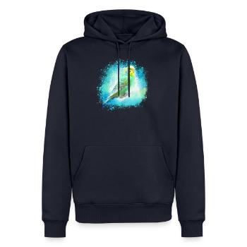 canary, graffiti, bird, painting, colorful - Men’s Premium Organic Hoodie - navy - Front - Nico (187cm)
