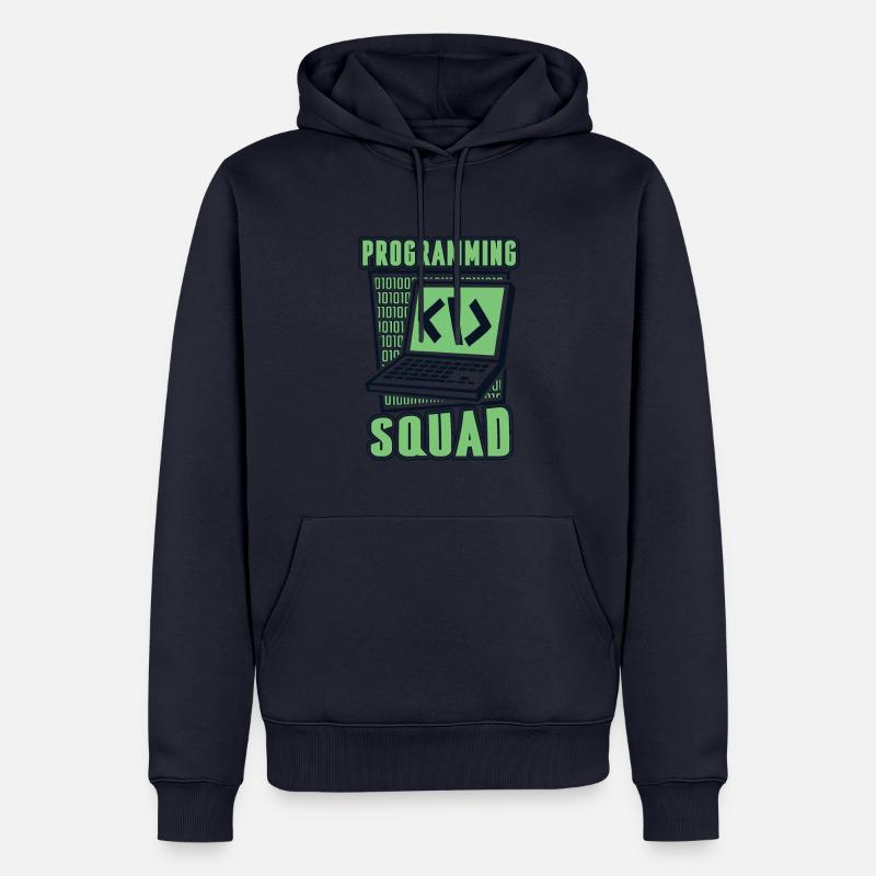 Programming Squad Softwareentwickler Developer - Männer Premium Bio Hoodie - Navy
