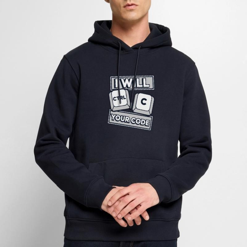 I Will Ctrl C Your Code Developer Coder Männer Premium Bio Hoodie