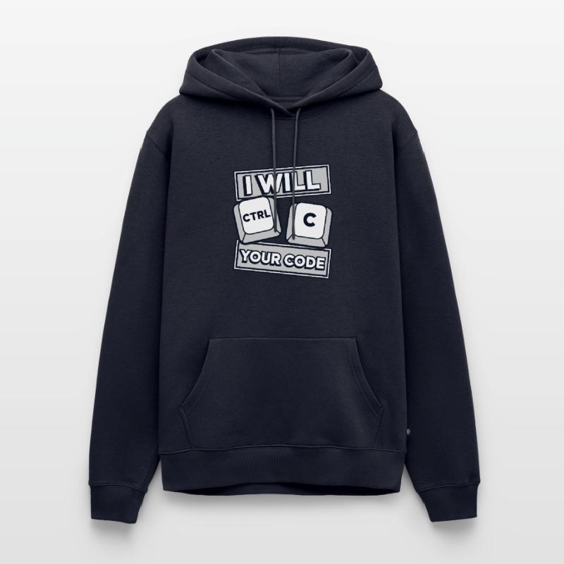 I Will Ctrl C Your Code Developer Coder Männer Premium Bio Hoodie
