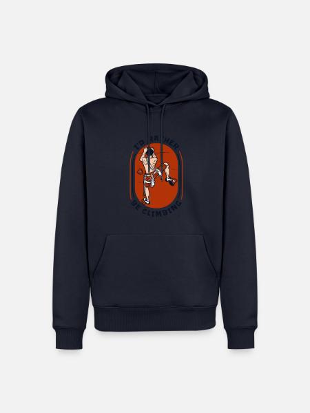 I'd Rather Be Climbing Speedklettern - Männer Premium Bio Hoodie - Navy