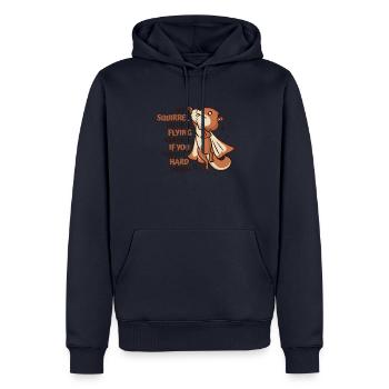 Any Squirrel Can Be A Flying Squirrel Squirrel - Men’s Premium Organic Hoodie - navy - Front - Nico (187cm)
