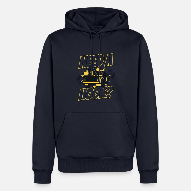 Need A Hook Abschleppfahrzeug Abschlepper - Männer Premium Bio Hoodie - Navy