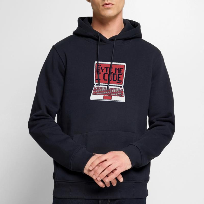 Byte Me I Code Developer Softwareentwickler Männer Premium Bio Hoodie