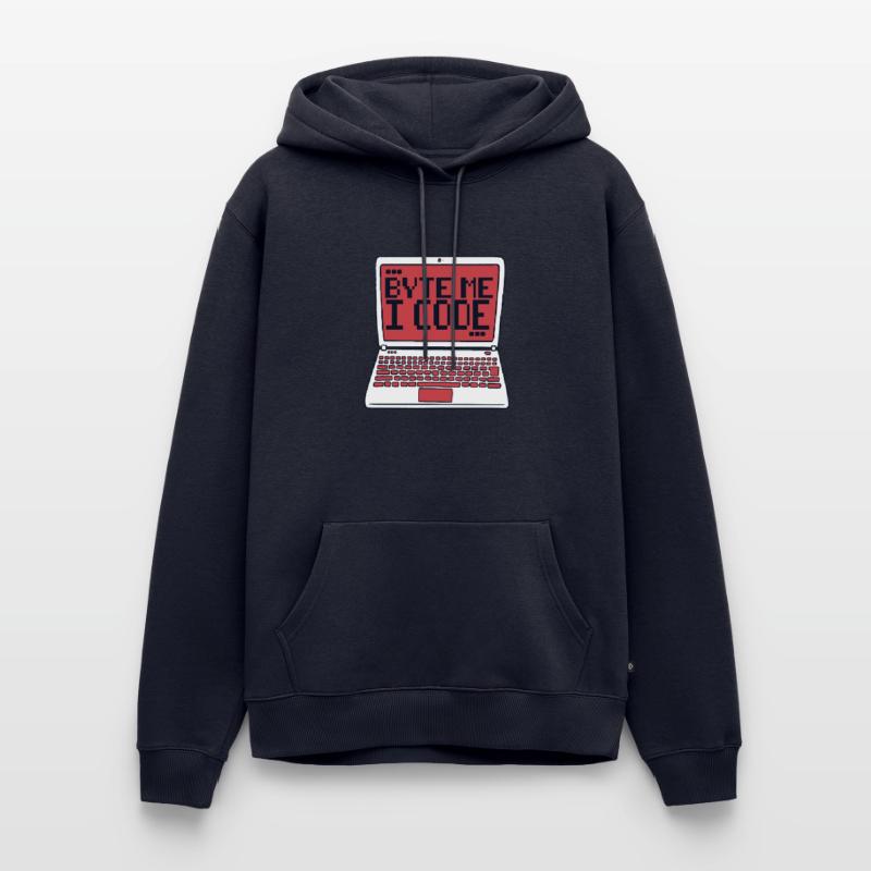 Byte Me I Code Developer Softwareentwickler Männer Premium Bio Hoodie
