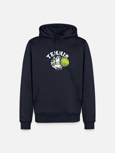 Tennis Professional Lover Player Trainer Tennis - Männer Premium Bio Hoodie - Navy