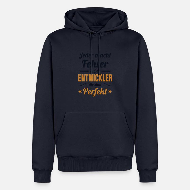 Entwickler Sind Perfekt Developer Coder - Männer Premium Bio Hoodie - Navy