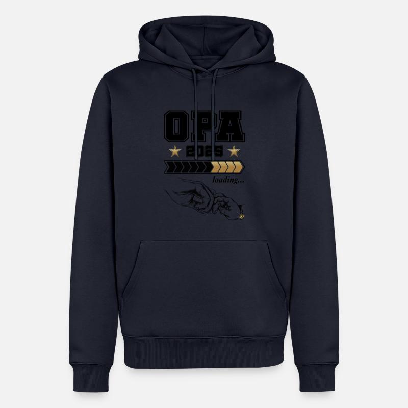 Opa 2025 Loading - Männer Premium Bio Hoodie - Navy