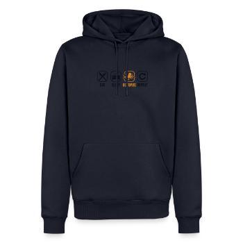 Essen Schlaf Oktopus Wiederholung Oktopoden Oktopoden Liebhaber - Männer Premium Bio Hoodie - Navy - Vorne - Nico (187cm)