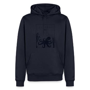 Octopus Chinese Hanzi Cephalopoda Octopodes - Men’s Premium Organic Hoodie - navy - Front - Nico (187cm)