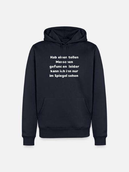 Witziger Spruch - Männer Premium Bio Hoodie - Navy