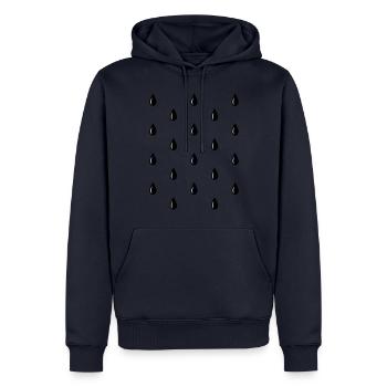 Melone Kostüm Obst vegan Wassermelone Kerne - Männer Premium Bio Hoodie - Navy - Vorne - Nico (187cm)