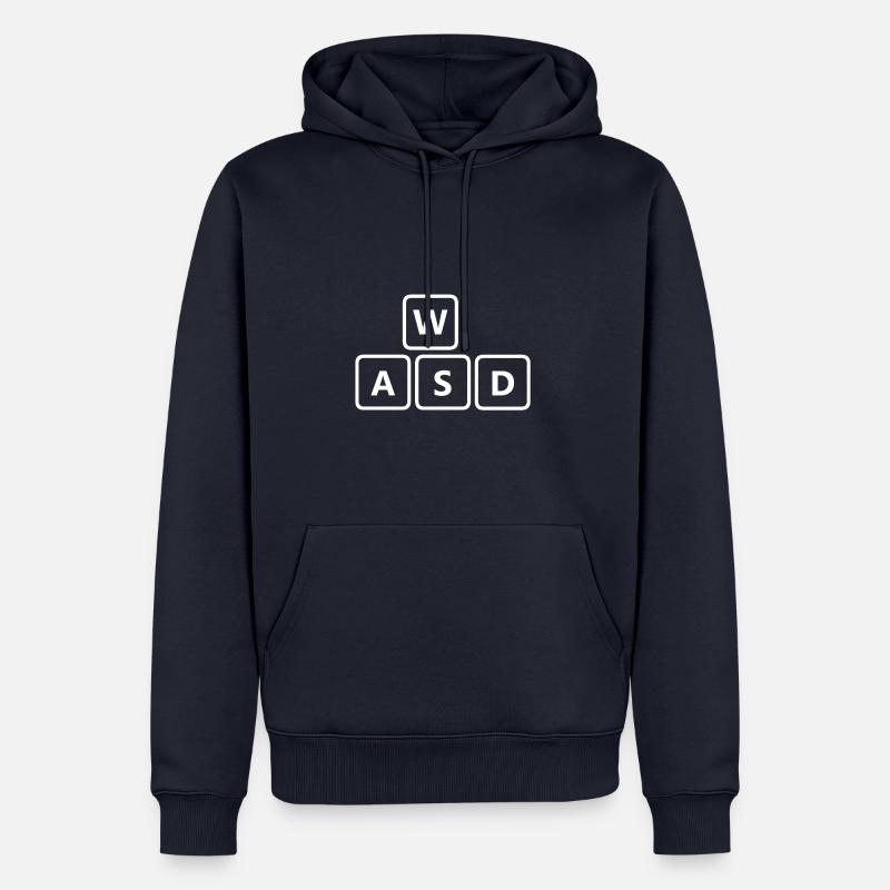 WASD - Männer Premium Bio Hoodie - Navy