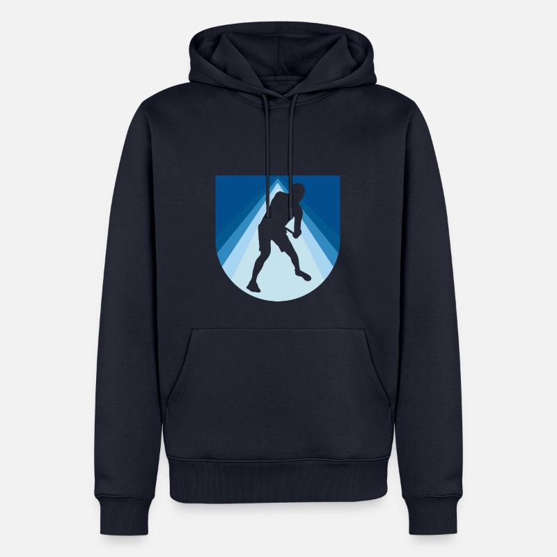 Frisbee Disc - Männer Premium Bio Hoodie - Navy