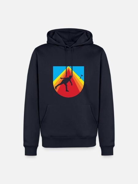 Axt Axtwerfer Axtwerfen - Männer Premium Bio Hoodie - Navy