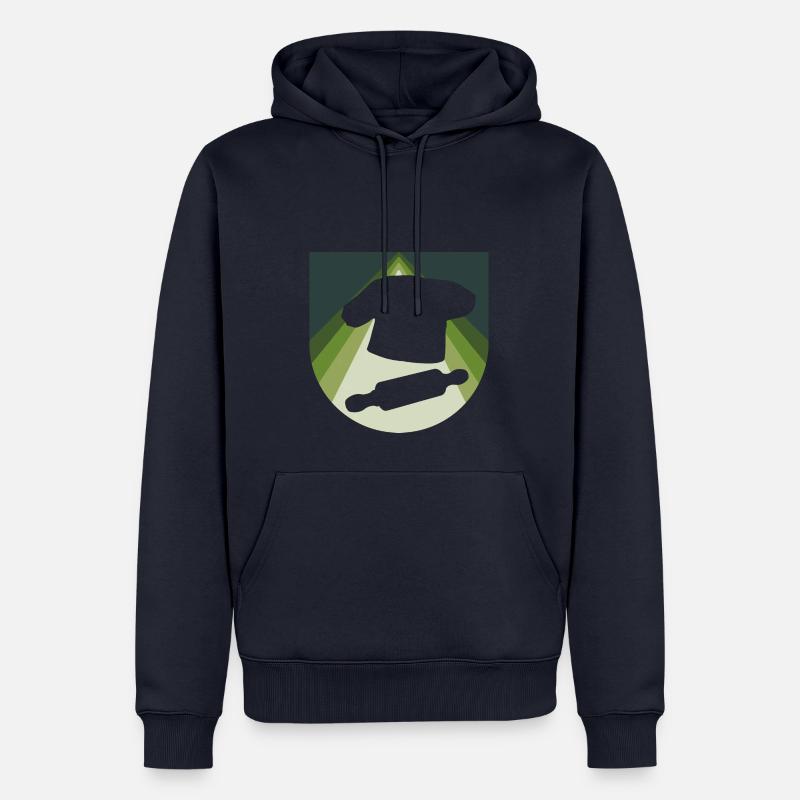 Backen Backen Bäcker Backwaren - Männer Premium Bio Hoodie - Navy
