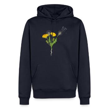 Dandelions Dandelions Butterflies - Men’s Premium Organic Hoodie - navy - Front - Nico (187cm)