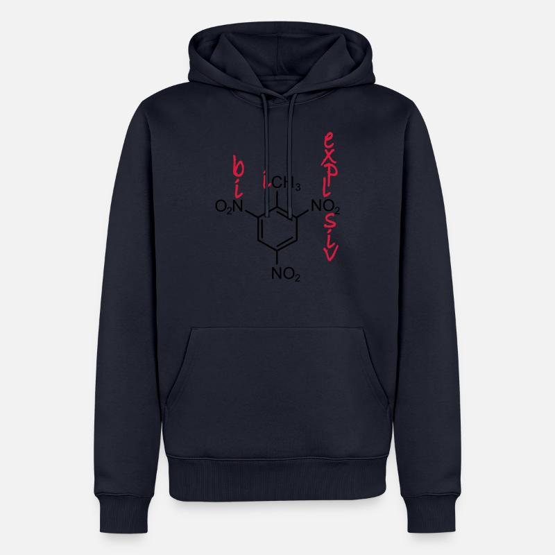 TNT - Sweat à capuche Premium bio Homme - bleu marine