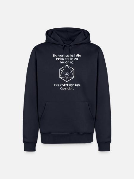 W20 - Prinzessin - Pech - Männer Premium Bio Hoodie - Navy