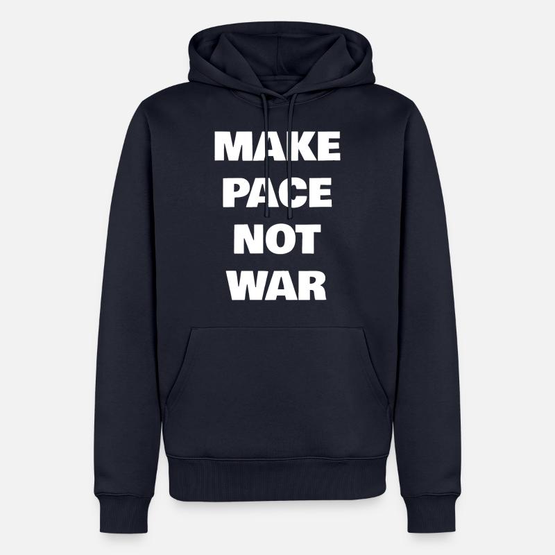 Make Pace Not War - Männer Premium Bio Hoodie - Navy