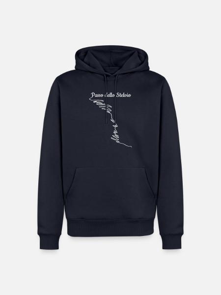 Passo dello Stelvio Bike Motorrad und Radsport Shi - Männer Premium Bio Hoodie - Navy