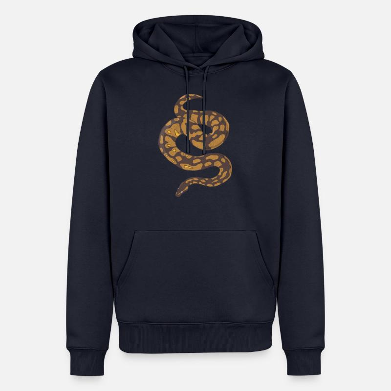 Ball Python - Sweat à capuche Premium bio Homme - bleu marine