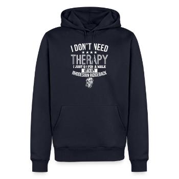 Rhodesian Ridgeback - Men’s Premium Organic Hoodie - navy - Front - Nico (187cm)