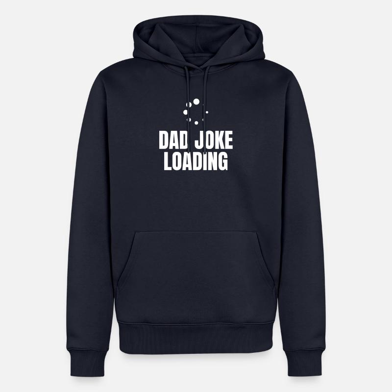 Dad Joke Loading - Männer Premium Bio Hoodie - Navy