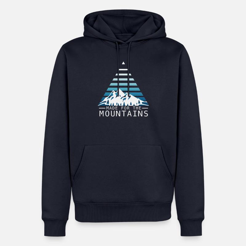 Made for Mountains - Männer Premium Bio Hoodie - Navy